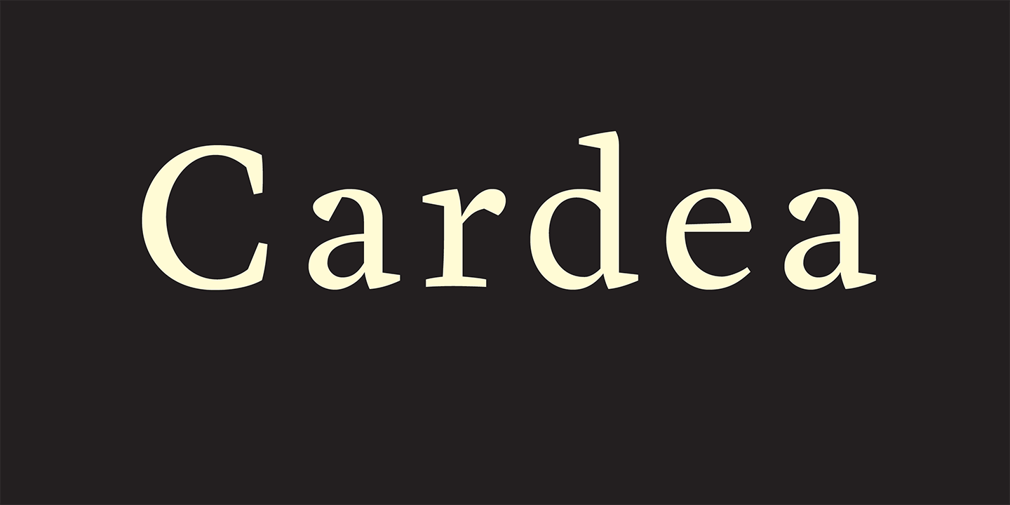 Cardea Font Sample 0