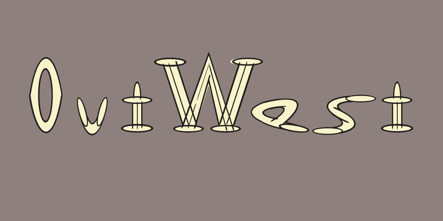 OutWest Font Sample 0