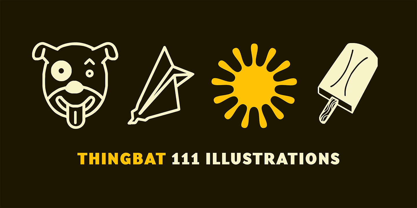 Thingbat Font Sample 0