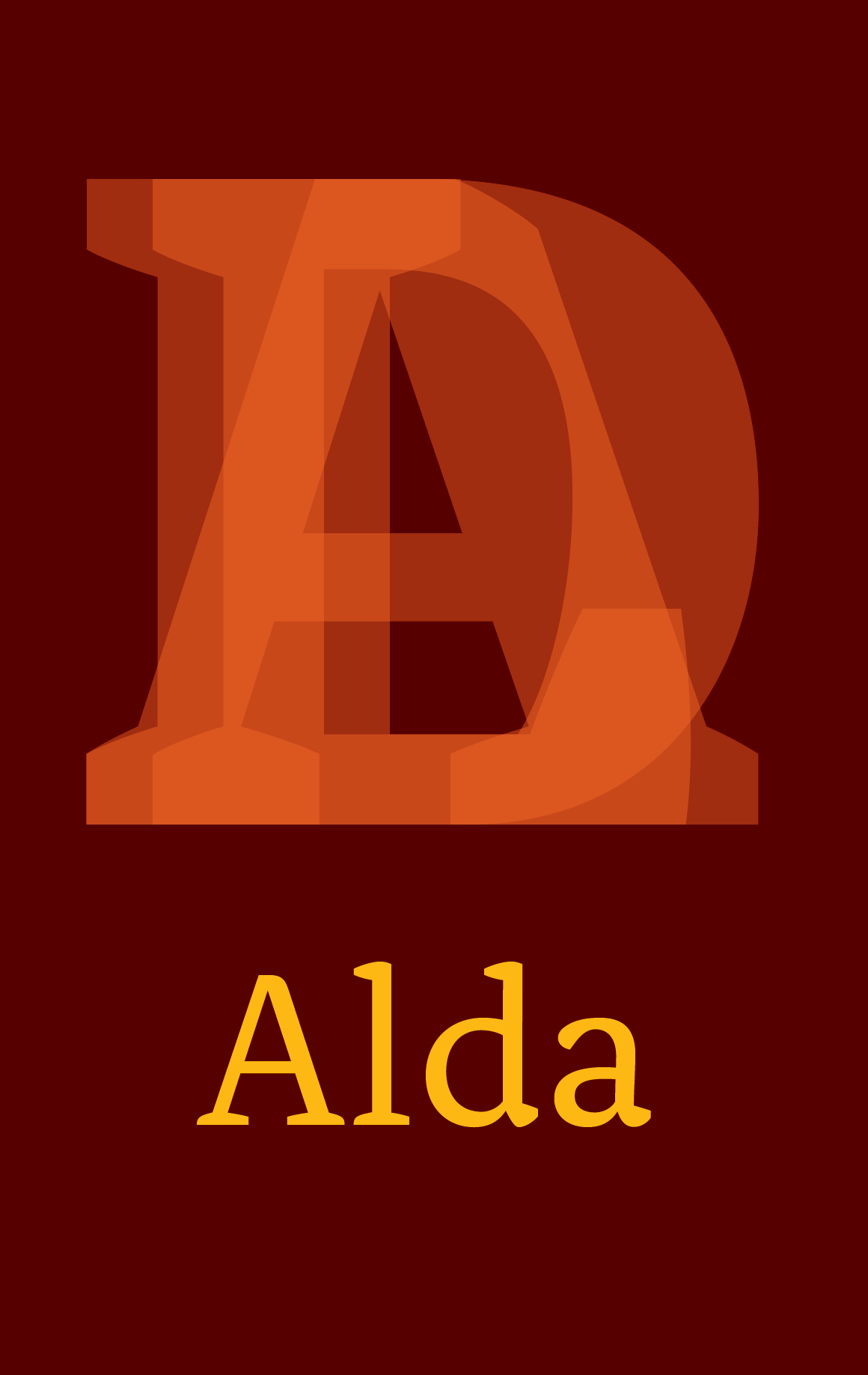 Alda Font Specimen Catalog