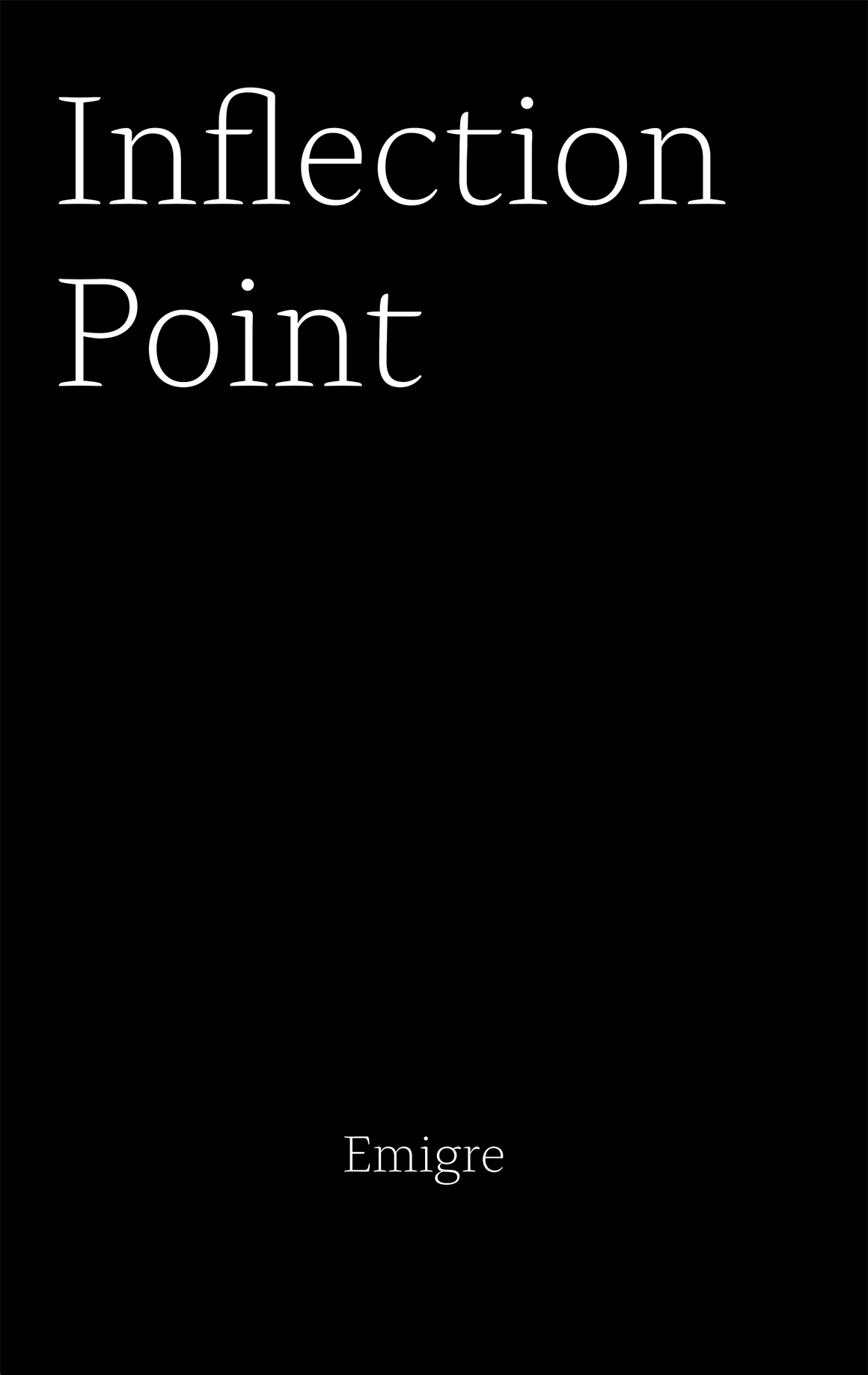 Inflection Point Font Specimen Catalog